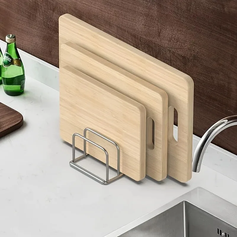 Deksel Organizer RVS – Pandeksel & Snijplank Houder Keuken – Image 3