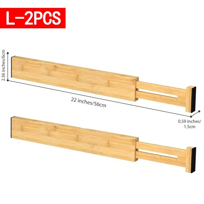 Bamboe Lade-organizer – Uitschuifbare Ladeverdelers (Set) – Image 10