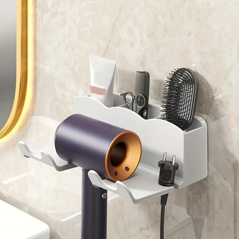 Föhnhouder Zonder Boren – Wandrek voor Badkamer – Image 2