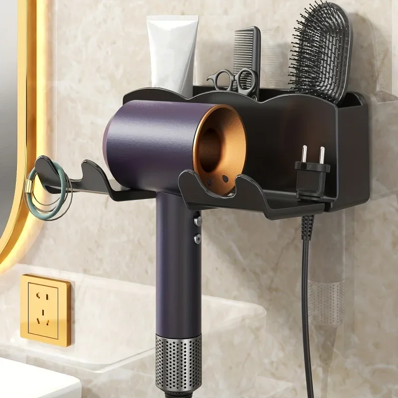 Föhnhouder Zonder Boren – Wandrek voor Badkamer – Image 4