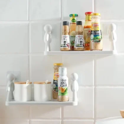 Wandrek Zonder Boren – Multifunctioneel Opbergrek Badkamer