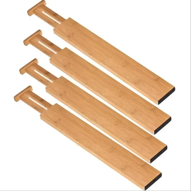 Bamboe Lade-organizer – Uitschuifbare Ladeverdelers (Set) – Image 2