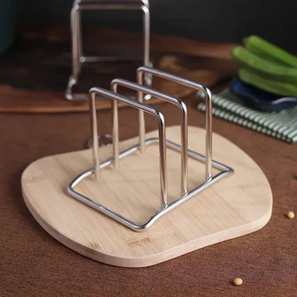 Deksel Organizer RVS – Pandeksel & Snijplank Houder Keuken